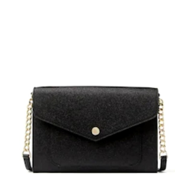 KATE SPADE TINSEL FLAP CROSSBODY IN BLACK - Picture 1 of 4